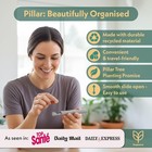 Pillar 7-day Pill Organizer Weekly Medicine Pill Container Travel Box Aesthetic