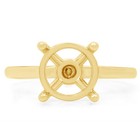 Solitaire Round Semi Mount Prong Engagement Ring Setting 10k Yellow Gold