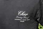 Cher  living Proof Farewell Tour 2002  Black Crew Shirt  Size Medium  s224 