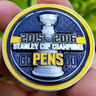 Premium Nhl Pittsburgh Penguins Poker Card Guard Chip Protector Golf Marker Coin