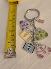 Coach Multi Handbag Charms Keychain 5 Mini Bags Pink  Green  Yellow Blue  Silver