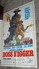 Boss Nigger Original 1975 One Sheet Movie Poster Autographed By Fred Williamson