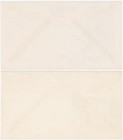 Korea  Usa 1944 Two Fdcs W overrun Countries Korea Flag 5c  Different Cachets