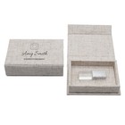 2025 Customize Logo Linen Usb Box To Provide Photographer Gifts For Customers
