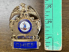 Commonwealth Of Virginia Obsolete Police Chief Hat Badge