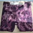 Victoria s Secret Purple Tie Dye Pocket Ankle Yoga Leggings Size 6