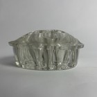 Vintage Clear Glass Flower Frog 