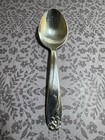 1950s Baby Spoon 1847 Rogers Bros Is Daffodil Silverplate 4 1 4  Straight Handle