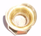 Vintage Brass Vase From India  Solid Brass 6  Tall