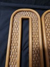 Vintage 1976 Pair Of Homco Syroco Candle Wall Sconces 4186 Faux Wicker Usa 
