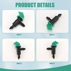 60 Pieces 4gph Removable Drip Sprinkler Irrigation Drip Emitter Garden Flag3841