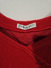 Vintage Patrick Kelly Cherry Red Knit Wrap Style Dress Size Medium 1980s