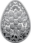 Easter Joy  Pysanka  2025  10 Hryven  1 Oz  Silver