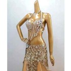 Women Stage Performance Bellydance Costume Bra Skirt 3piece Set Show Party Dress