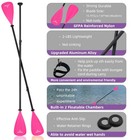 Ledonne Sup Paddle 4-piece Adjustable Stand Up Paddle Floating Lightweight Po   