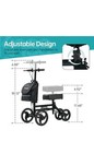Elenker Steerable Knee Walker Deluxe Medical Scooter Black