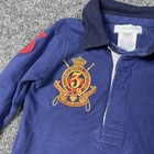 Ralph Lauren Polo Shirt Baby Boys 6m Long Sleeve Crest Embroidered Rugby Top