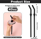 2pcs Press In Replacement Straws For Hydro Flask 40 32 28 20oz Travel Tumbler  S