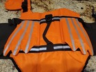Orange Reflective Winged Dog Safety Swim Life Vest -  Dog Pet Size Large 