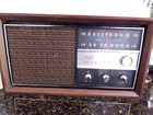 Vintage 1960 s Rca Victor Rhc33w Walnut Radio  Works  16 x 7  X 9  Movie Prop