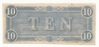 1864  10 Dollar Bill Csa Note Confederate States Of America Richmond 43571-inb