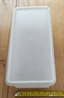 Vintage Tupperware 606-1 Jumbo Bread Keeper Container   Lid 607-2 Clear 14  X 6 