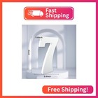 Aocean 4 Inch White Wood Numbers Unfinished Wood Number For Wall Decorative Stan