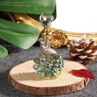 Vintage Ladies Perfume Bottle Glass Refillable Peacock Crystal Metal Empty Gifts