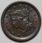 1853 Braided Hair Liberty Head Large Cent - Us 1c Copper Coin
