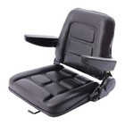 Universal Forklift Seat With Armrest Fordable Tractor Seat Adjustable Back Angle