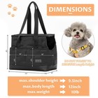 Small Dog Purse Carrier  Portable Pet Carrier Tote Cat Carrier With Adjustabl   
