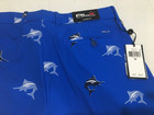 Nwt  98 50 Rlx Ralph Lauren Men Golf Classic Shorts Blue Marlin Print Size 34
