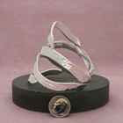 Sterling Silver Vintage Hammered Wide Cuff Bracelet Size 6 75in