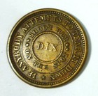 1863 Civil War Token Patriotic Dix Shoot Him On The Spot