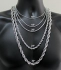 Stainless Steel Rope 316l Chain 2mm-10mm Durable Quality Men s Women s Necklace