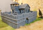 Fortified Palisade Outpost 28mm Pirate Terrain D d Warhammer Blood   Plunder