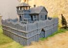 Log Palisade Colonial Frontier Outpost Fort 28mm Pirate Terrain D d Warhammer