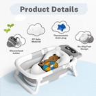 Baby Bathtub collapsible Bathtub For Newborn To Toddler durable Essential Infant