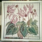 Vintage 1992 New Elizabeth Bradley Needlepoint Kit The Botanical Garden Cyclamen