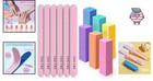 Vibrant Nail Care Tools - 12pcs Emery Boards Set For Flawless Diy Manicures