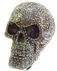  Silver Bead Skull Figurine Statue Skeleton Halloween