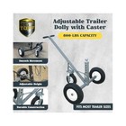 Adjustable Height Trailer Dolly  800lb Capacity  12    8  Wheels  Gray