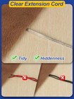 Indoor 6ft Clear Extension Cord - Ul 2 Prong Polarized Power Cable - 18 Awg