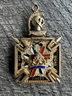 Vintage Masonic Knights Templar Pocket Watch Fob 2
