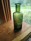 Vintage Poison Bottles   -gift Skull Bones -de-dro Graduated Embossed Lines 