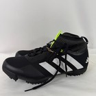 Adidas The Gravel Cycling Shoes Black White Pulse Lime Mens Size 10