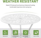 Outdoor Metal Bistro Furniture Set Garden Porch Small Dining Seating