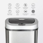 Nine Stars 21 Gallon Stainless Steel Motion Sensor Trash Can