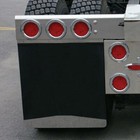 Mud Flap Weight Semi Truck 24  X 4  3 Stud Chromed 1 Pair Universal New 30048