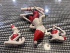  rare  Vintage Holt Howard Japan Santa Claus Chained Skiing Candy Cane Trio